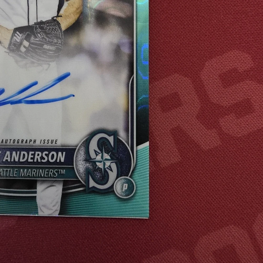2025 Bowman Draft Kade Anderson Chrome Auto Aqua Lava Refractor 1st 52/199